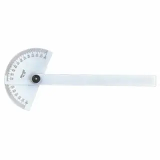 L.S. Starrett 50127 C19 Steel Protractor- 0-180- 6" Blade Hassle-Free Returns