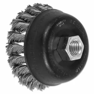 Hot Picks Pferd 82342 3-1/2 Knot Wire Cup Brush .020 Ss Wire