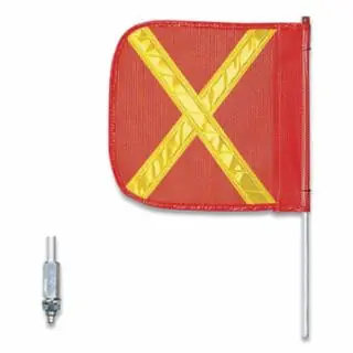Checkers FS8XY-O Warning Whip8‘12"Orangeflagyellow Xhex Base Time-Limited