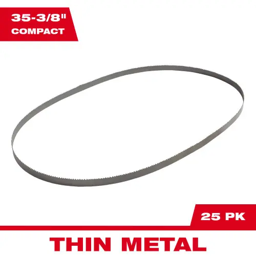 Crafted Milwaukee Tool 48-39-0516 35-3/8" 14 TPI Compact Band Saw Blade for Thin Metal (25 PK)