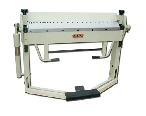 Today Only BAILEIGH BA9-1000399 Bb-4012F; Manually Operated Box And Pan (Hardened Finger) Brake, 40 in Length, 12 Gauge Mild Steel Capacity,