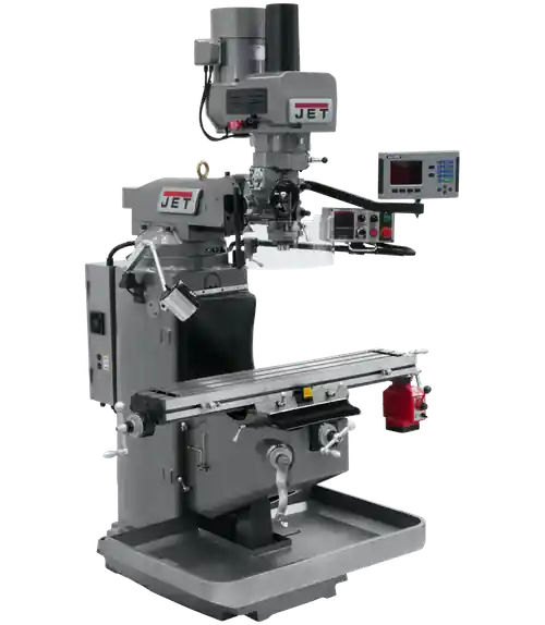 JET JT9-690521 JTM-949EVS Mill With Acu-Rite 203 DRO With X-Axis Powerfeed and Air Powered Drawbar Brand New