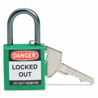 Brady 143152 Compact Safety Padlock Green Price Drop