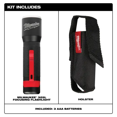 Milwaukee Tool 2107S 325L Focusing Flashlight w/ Holster Same Day Shipping