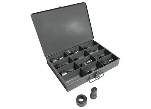 Brand New EDWARDS ED9-PD1280 12 Piece Oblong Punch & Die Set With Storage Case