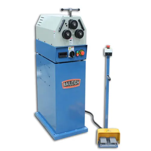 Affordable BAILEIGH BA9-1006850 R-M20-220; 220V 3Phase Ring And Angle Roll Bender, 2 Driven Rolls, Manual Top Roll,