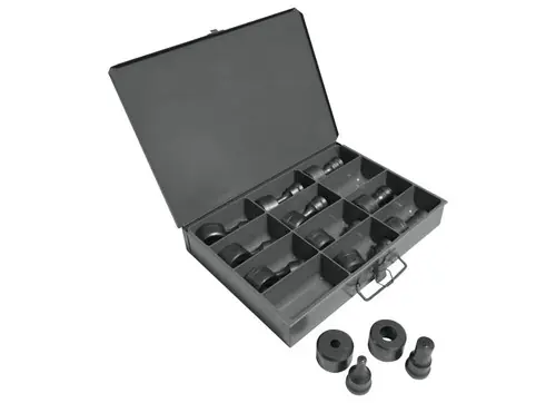Fast Shipping EDWARDS ED9-PD1210 12 Piece Round Punch & Die Set With Storage Case