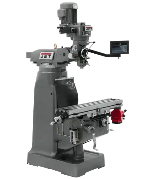 Price Drop JET JT9-691194 JTM-2 Mill With Newall NMS800 DRO With X-Axis Powerfeed