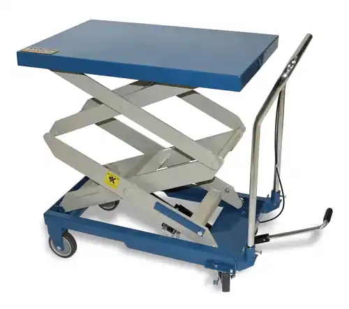 Low Price BAILEIGH BA9-1000579 B-Cartx2; Double Arm Hydraulic Lift Cart, 660 Lb Capacity, 48 in Maximum Height, Table Size 32.2 in X 20.4 in