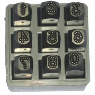 C.H. Hanson 26641 1/4" 9Pc. Dot Design Number Set Low Stress (1 SET) Fan Favorite