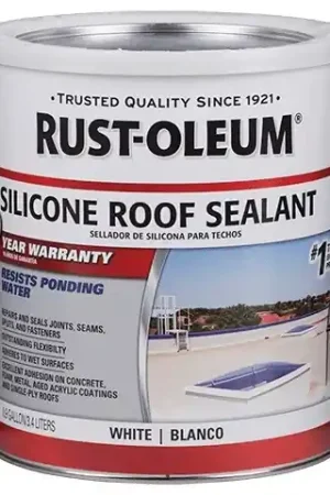 Limited Offer Rust-Oleum Roofing 339670 Silicone Roof Sealant White 3.3 Gal