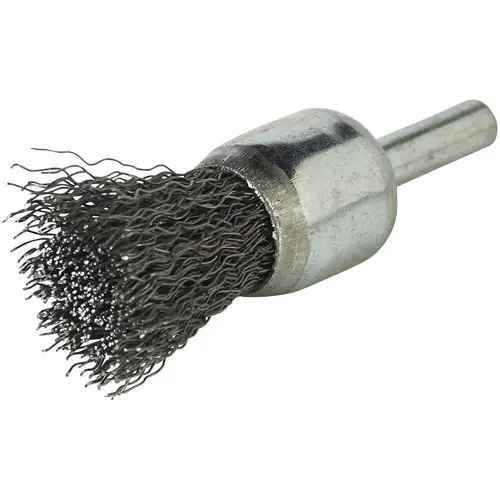 Norton 69936653317 Stem Mounted Crimp End Brush 3/4 x .014 x 1/4 Shank Reduced Price