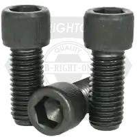 In Demand 1"-8 x 3" Socket Head Cap Screws, 1936 Series, Thermal Black Oxide, Full Thread, Coarse (UNC), Alloy Steel, Qty 10