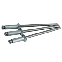Brand New Aca 4-2 1/8 (.092-.125) x 0.250 Aluminum /Aluminum Countersunk Blind Rivet, Qty 500