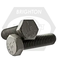 1"-14 x 8 1/2" Hex Cap Screws, Grade 5, Plain Finish, Partial Thread, Fine (UNS), Medium Carbon Steel, Made in USA, Qty 1 Hot Deal