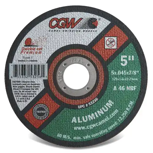 Budget CGW Abrasives 45004 41/2 x .045 x 7/8 T27 A46Nbf Resin Cut Whls Thin, 25 Pack