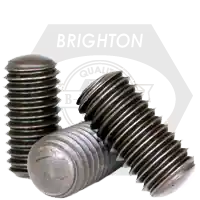 Hot Picks 4-40 x 3/4" Socket Set Screws, Oval Point, Black Oxide, Coarse (UNC), Alloy Steel, Qty 100