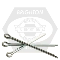 Don't Miss Out 1/4" x 2 1/2" Cotter Pins, E x tended Prong Square Cut, Zinc Cr+3, Qty 100