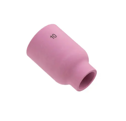 53N88 10 (5/8") X 1 7/8" Alumina Large Gas Lens Cup TIG Alumina Gas Lens Cup - Large Cup For 17, 18, 26 Series Torches Latest