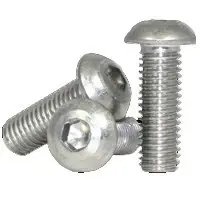 4-40 x 1/2" Button Head Socket Cap Screws, 316 Stainless Steel, Fully Threaded, Qty 100 Last Chance