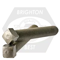 Trending 7/8"-9 x 4 1/2" Square Head Set Screws, 1/2 Dog Point, Plain Finish, Coarse (UNC), Case Hardened, Qty 15