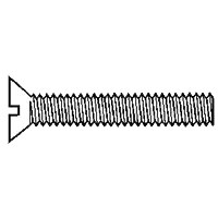 1/4"-20 x 2 1/2" Machine Screws, Slotted Flat Head, Brass, Full Thread, Qty 150 Order Now