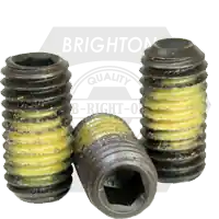 Must Have 5/8"-11 x 1 3/4" Socket Set Screws, Cup Point, Nylon-Patch Black Oxide, Alloy Steel, Qty 50
