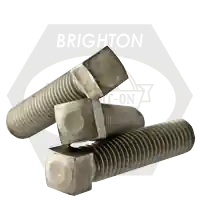 Genuine 3/4"-10 x 4 1/2" Square Head Set Screws, Oval Point, Plain Finish, Coarse (UNC), Case Hardened, Qty 25