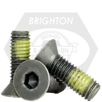 Genuine 1/2"-13 x 3" Flat Head Socket Cap Screws, Nylon-Patch Thermal Black Oxide, Partial Thread, Coarse (UNC), Alloy Steel, Qty 50
