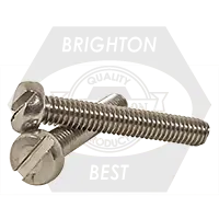 Popular M8-1.25 x 85 mm Machine Screws, Slotted Cheese Head, 18-8 Stainless Steel A2, Full Thread, DIN 84, Qty 50