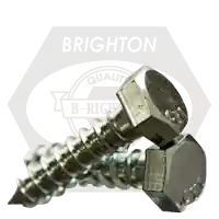 New Arrival 1/4"-10 x 1 1/8" Hex Lag Screws, Zinc Cr+3, Low Carbon Steel, Qty 125