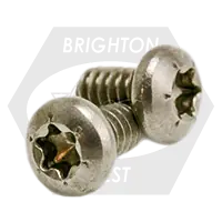 Direct From Factory M3-0.50 x 16 mm Machine Screws, Torx Pan Head, T10 Drive 6-Lobe, 18-8 Stainless Steel A2, Full Thread, Metric ISO 14583, Qty 1000