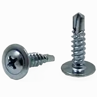 10-16 x 1 1/2" Proferred Self-Drilling Screws, Phillips Pan Head, 3 Point, Zinc Cr+3, Qty 5 Crafted