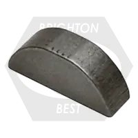 Get Yours M3 x 5 mm Metric Woodruff Key, Plain Finish, DIN 6888, Qty 400