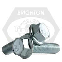 Final Sale M10-1.25 x 30 mm Flange Screws, Non-Serrated, Hex Head, Metric Class 10.9, Zinc Cr+3, Full Thread, Fine (UNF), DIN 6921, Qty 500