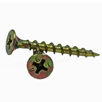 6-9 x 1" Bugle Head Phil, Coarse, Proferred Drywall Screws, Phillips Bugle, Zinc-Yellow Cr+6, Qty 5 Budget