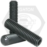 Mega Sale 1/2"-20 x 1 3/4" Socket Set Screws, Non-Standard, Flat Point, Black Oxide, Fine (UNF), Qty 100