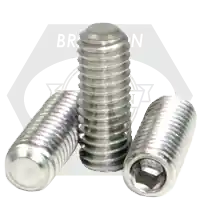 New Release M6-1.00 x 6 mm Socket Set Screws, Flat Point, 18-8 Stainless Steel A2, Coarse (UNC), Qty 100