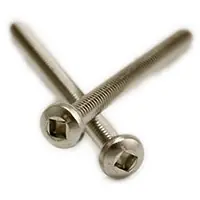 8-32 x 3/4" Machine Screws, Square Drive Pan Head, 18-8 Stainless Steel A2, Full Thread, Qty 1000 Today Only