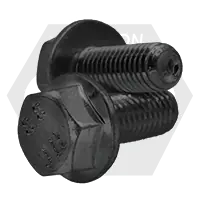 Top Rated M6-1.00 x 40 mm Hex Flange Bolts, Non-Serrated, Metric Class 8.8, Plain Finish, Partial Thread, Coarse (UNC), DIN 6921, Qty 150