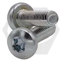 M3-0.50 x 12 mm Machine Screws, Torx Pan Head, T10 Drive 6-Lobe, Metric Class 4.8, Zinc Cr+3, Full Thread, ISO 14583, Qty 1000 Fresh Stock