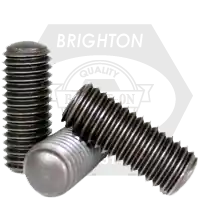 4-40 x 7/16" Socket Set Screws, Oval Point, Black Oxide, Coarse (UNC), Alloy Steel, Qty 100 Must Have