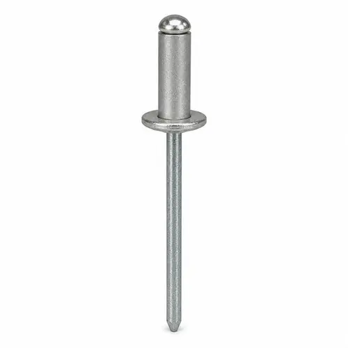 Aslf 52-54 5/32 (.062-.250) Alum/Steel Zinc Large Flange Head Multi-Grip Type Blind Rivets, Qty 500 Trending