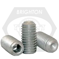 8-32 x 7/16" Socket Set Screws, Cup Point, Zinc-Bake Cr+3, Coarse (UNC), Alloy Steel, Qty 100 Limited Offer