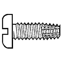 6-32 x 1/2" Thread Cutting Screws, Slotted Pan Head, Type F, Zinc Cr+3, Fully Threaded, Qty 100 Factory Price