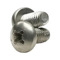 8-32 x 3/8" Machine Screws, Phillips Pan Head, Type F, 410 Stainless Steel, Fully Threaded, Hardened, Qty 500 Fast Shipping