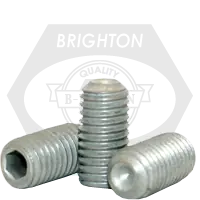 M16-2.00 x 55 mm Socket Set Screws, Cup Point, Metric Class 45H, Zinc-Bake Cr+3, Coarse (UNC), Alloy Steel, ISO 4029 / DIN 916, Qty 25 Latest