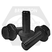 Factory Price M10-1.50 x 16 mm Hex Flange Bolts, Non-Serrated, Metric Class 10.9, Plain Finish, Full Thread, Coarse (UNC), DIN 6921, Qty 100