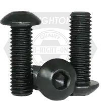 5-40 x 5/16" Button Head Socket Cap Screws, Thermal Black Oxide, Full Thread, Coarse (UNC), Alloy Steel, Qty 100 Shop Now