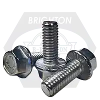 Brand New 3/8"-16 x 3" Hex Head Serrated Flange Screw w/ Wax, 18-8 Stainless Steel , Fully Threaded, Qty 50
